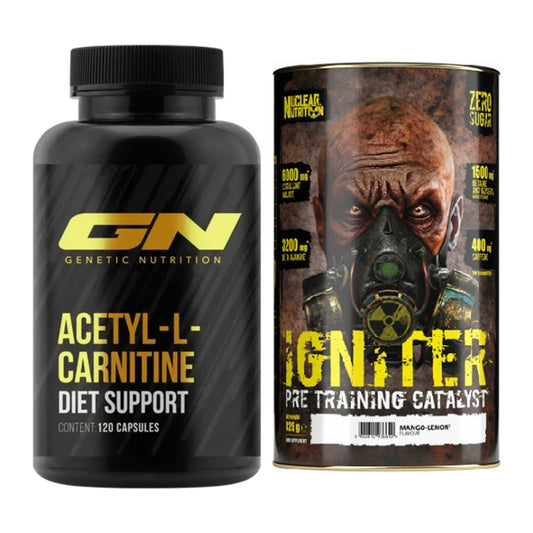 Cardio-Duo: GN Acetyl L-Carnitin + Nuclear Nutrition IGNITER Booster – alle enthaltenen Artikel