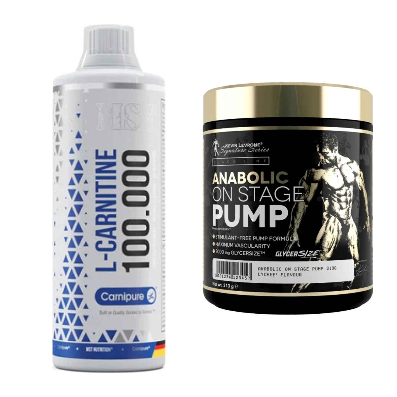 Cardio-Duo: MST L-Carnitine Carnipure + Kevin Levrone Anabolic – alle enthaltenen Artikel