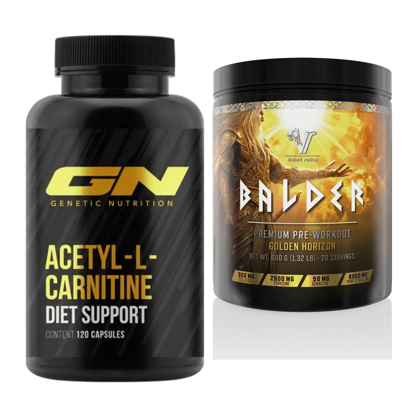 Cardio-Duo: GN Acetyl L-Carnitin + Viking Power Balder PWO – alle enthaltenen Artikel