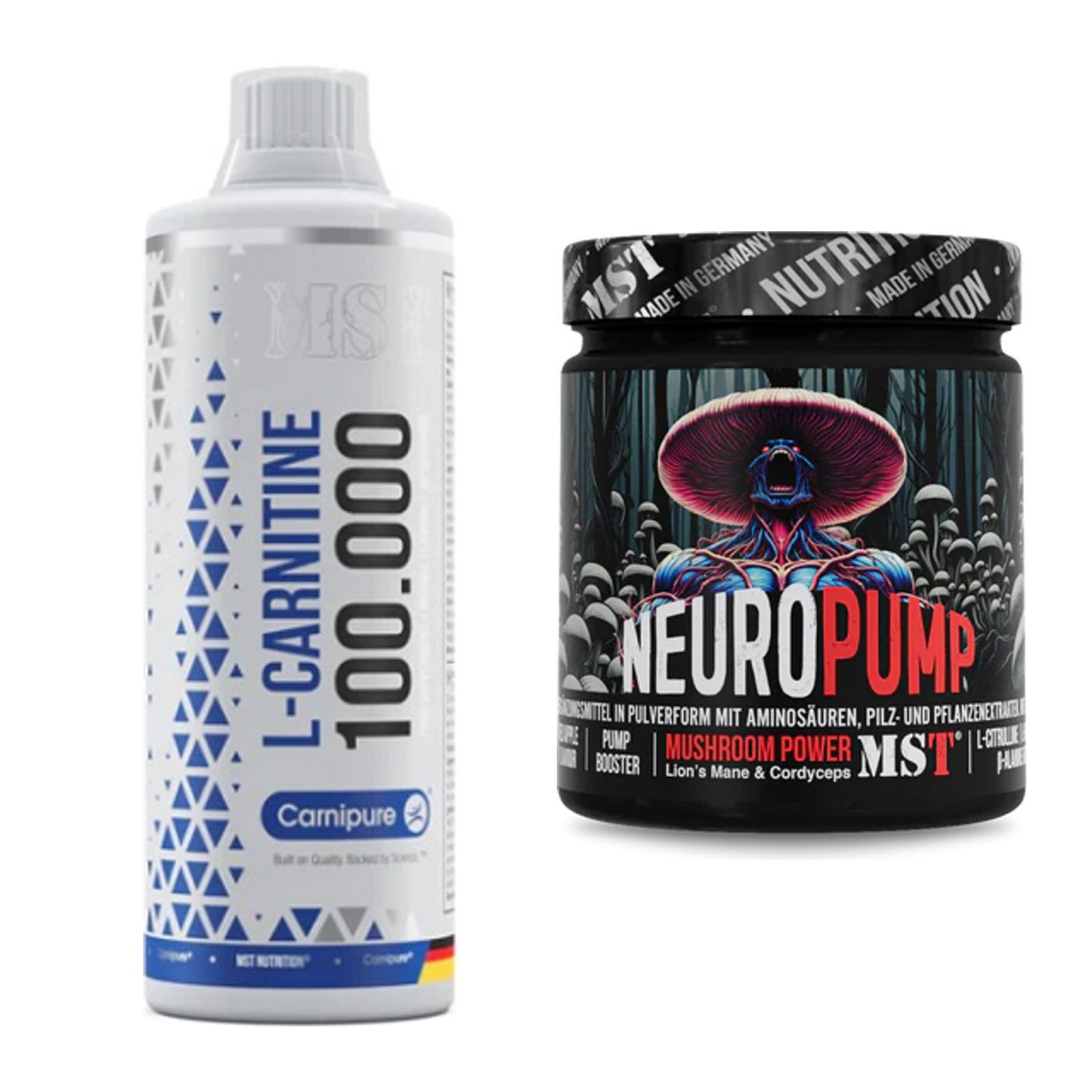 Cardio-Duo: MST L-Carnitine Carnipure 100 000 + MST NeuroPump – alle enthaltenen Artikel