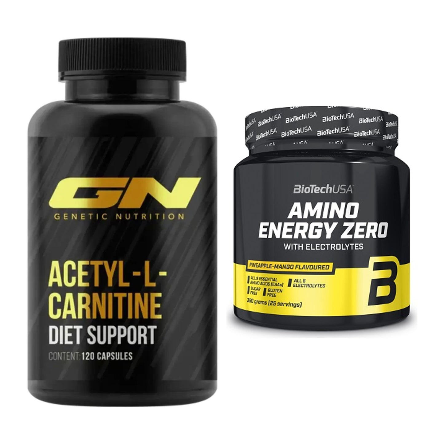 Cardio-Duo: GN Acetyl L-Carnitin + BioTech Amino Energy Zero – alle enthaltenen Artikel