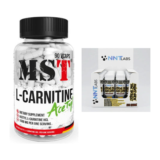 Cardio-Duo: MST L-Carnitine Acetyle + NNT Extreme Black Edition Shot – alle enthaltenen Artikel