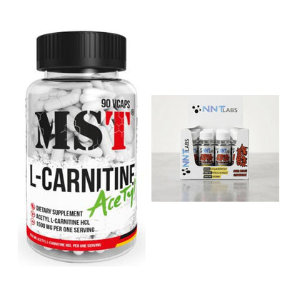 Cardio-Duo: MST L-Carnitine Acetyle + NNT Extreme Pump Shot – alle enthaltenen Artikel