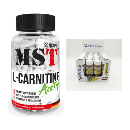 Cardio-Duo: MST L-Carnitine Acetyle + NNT Extreme Pre-Workout Shot – alle enthaltenen Artikel