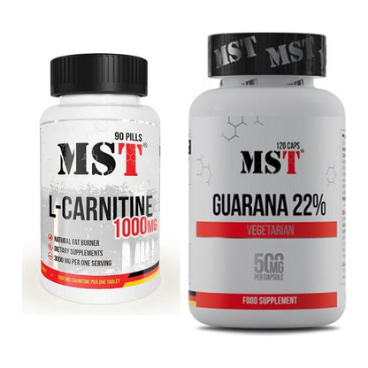 Cardio-Duo: MST L-Carnitine 1000 (90 Tabl.) + MST Guarana 22% – alle enthaltenen Artikel