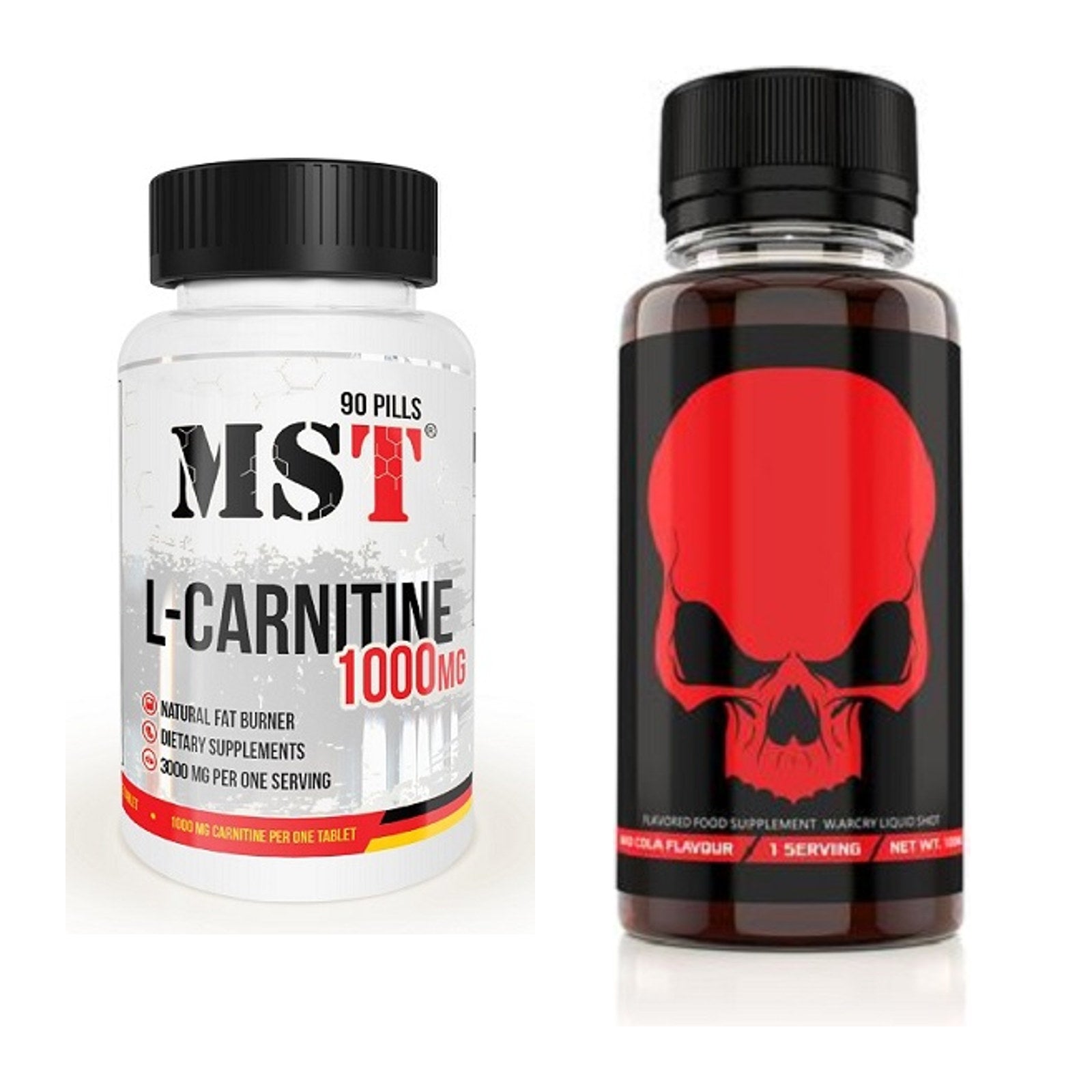 Cardio-Duo: MST L-Carnitine 1000 (90 + Genius Nutrition Warcry – alle enthaltenen Artikel