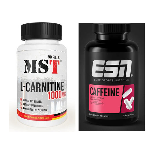 Cardio-Duo: MST L-Carnitine 1000 (90 Tabl.) + ESN Caffeine Caps – alle enthaltenen Artikel