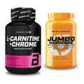 Cardio-Duo: BioTech L-Carnitine + Chrome + Scitec Jumbo Hardcore1530g – alle enthaltenen Artikel