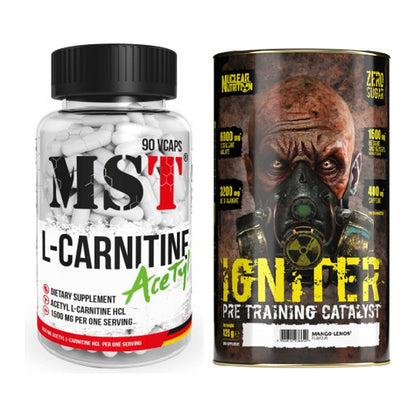 Cardio-Duo: MST L-Carnitine Acetyle + Nuclear Nutrition IGNITER – alle enthaltenen Artikel