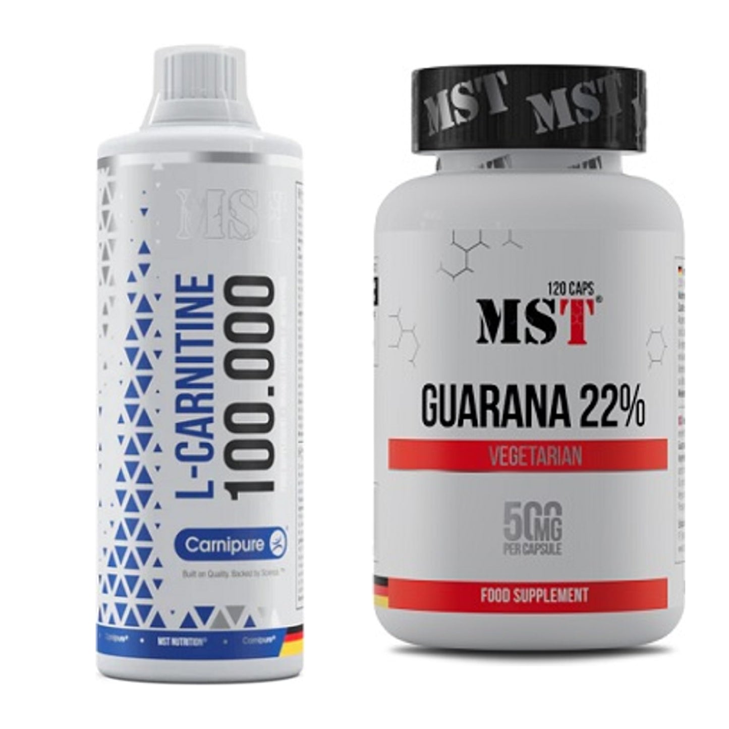 Cardio-Duo: MST L-Carnitine Carnipure 100 000 + MST Guarana 22% – alle enthaltenen Artikel