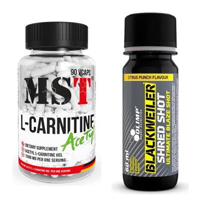 Cardio-Duo: MST L-Carnitine Acetyle + Olimp Blackweiler Shred Shot – alle enthaltenen Artikel