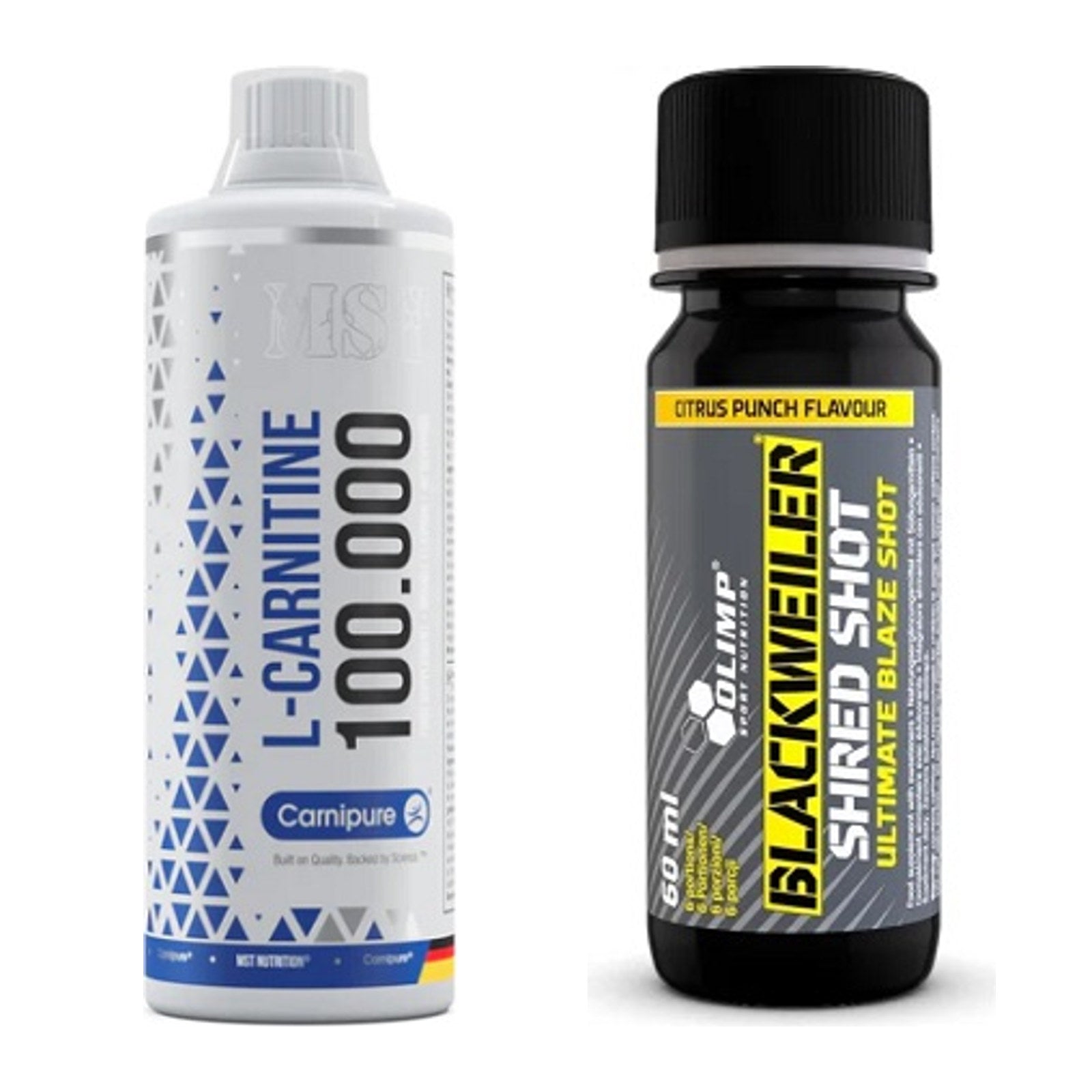 Cardio-Duo: MST L-Carnitine Carnipure + Olimp Blackweiler Shred – alle enthaltenen Artikel