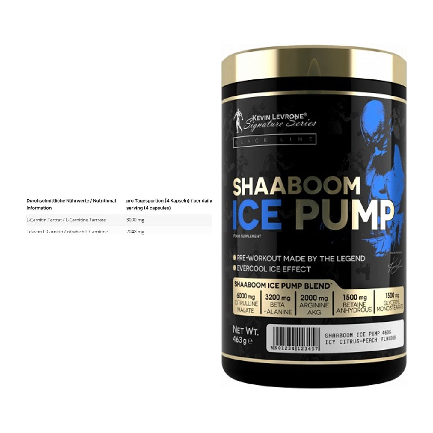 Cardio-Duo: INLEAD L-Carnitine Tartrate + Kevin Levrone Shaaboom Ice – alle enthaltenen Artikel