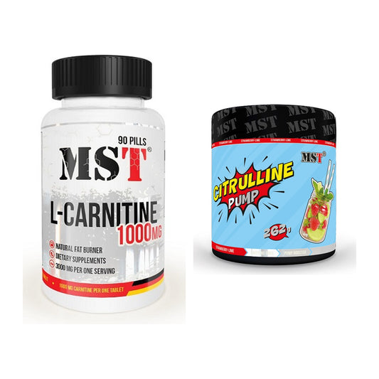 Cardio-Duo: MST L-Carnitine 1000 (90 Tabl.) + MST Citrulline Pump – alle enthaltenen Artikel