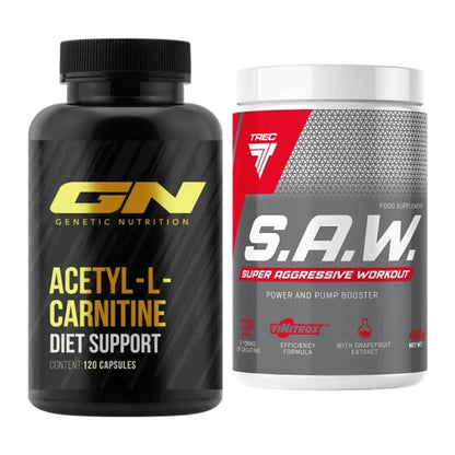 Cardio-Duo: GN Acetyl L-Carnitin + Trec Nutrition SAW Booster – alle enthaltenen Artikel