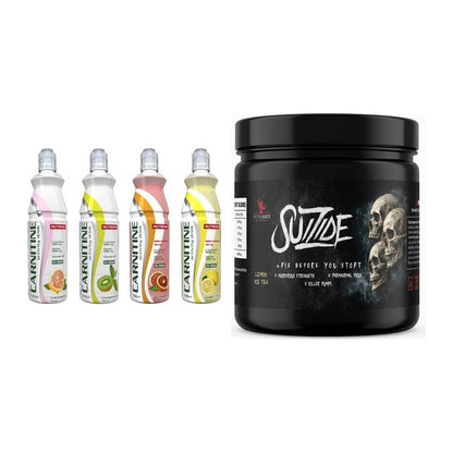 Cardio-Duo: Nutrend Activity + #GYMJUICE SUIZIDE Booster – alle enthaltenen Artikel