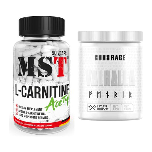 Cardio-Duo: MST L-Carnitine Acetyle + GODSRAGE Valhalla Fenrir White – alle enthaltenen Artikel