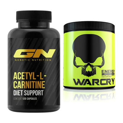 Cardio-Duo: GN Acetyl L-Carnitin + Genius Nutrition Warcry Energy – alle enthaltenen Artikel