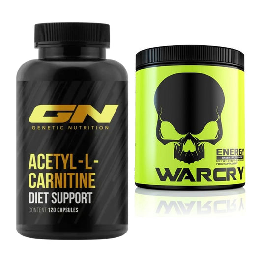 Cardio-Duo: GN Acetyl L-Carnitin + Genius Nutrition Warcry Energy – alle enthaltenen Artikel