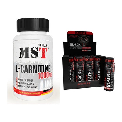 Cardio-Duo: MST L-Carnitine 1000 (90 + Activlab Black Panther – alle enthaltenen Artikel