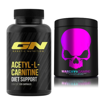 Cardio-Duo: GN Acetyl L-Carnitin + Genius Nutrition Warcry Gaming – alle enthaltenen Artikel