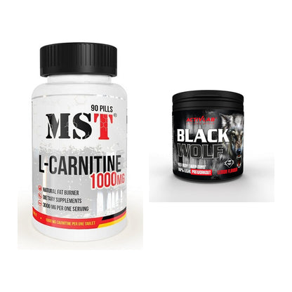 Cardio-Duo: MST L-Carnitine 1000 (90 + Activlab Black Wolf – alle enthaltenen Artikel
