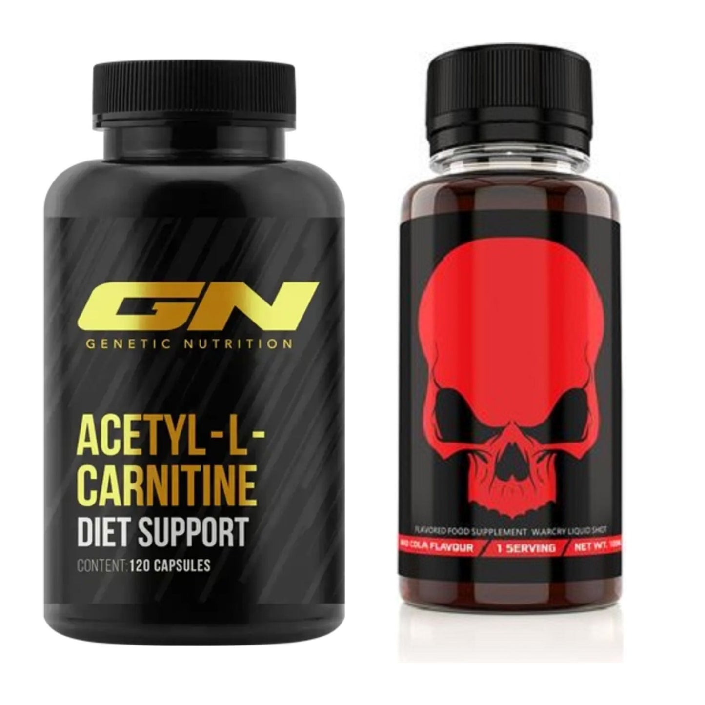 Cardio-Duo: GN Acetyl L-Carnitin + Genius Nutrition Warcry Liquid – alle enthaltenen Artikel