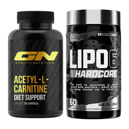 Cardio-Duo: GN Acetyl L-Carnitin + Nutrex Lipo 6 Hardcore – alle enthaltenen Artikel