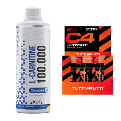 Cardio-Duo: MST L-Carnitine Carnipure + Cellucor C4 Ultimate – alle enthaltenen Artikel