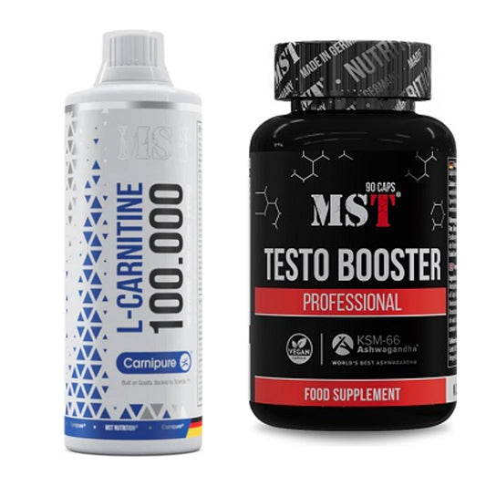 Cardio-Duo: MST L-Carnitine Carnipure + MST Testo Booster – alle enthaltenen Artikel