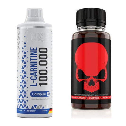 Cardio-Duo: MST L-Carnitine Carnipure + Genius Nutrition Warcry – alle enthaltenen Artikel