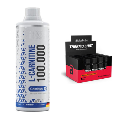 Cardio-Duo: MST L-Carnitine Carnipure + BioTech Thermo Shot 20x – alle enthaltenen Artikel