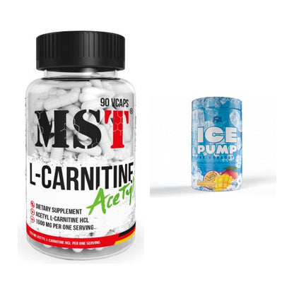 Cardio-Duo: MST L-Carnitine Acetyle + FA Nutrition ICE Pump – alle enthaltenen Artikel