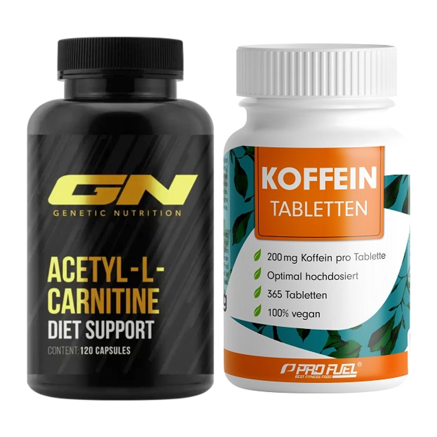 Cardio-Duo: GN Acetyl L-Carnitin + ProFuel Koffein (200mg) – alle enthaltenen Artikel