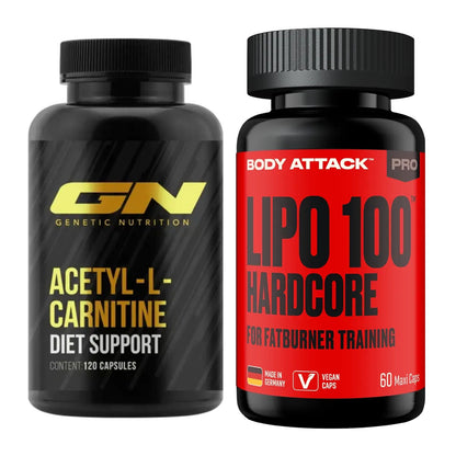 Cardio-Duo: GN Acetyl L-Carnitin + Body Attack LIPO 100-HARDCORE – alle enthaltenen Artikel
