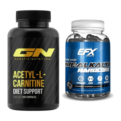 Cardio-Duo: GN Acetyl L-Carnitin + EFX Kre-Alkalyn Hardcore – alle enthaltenen Artikel