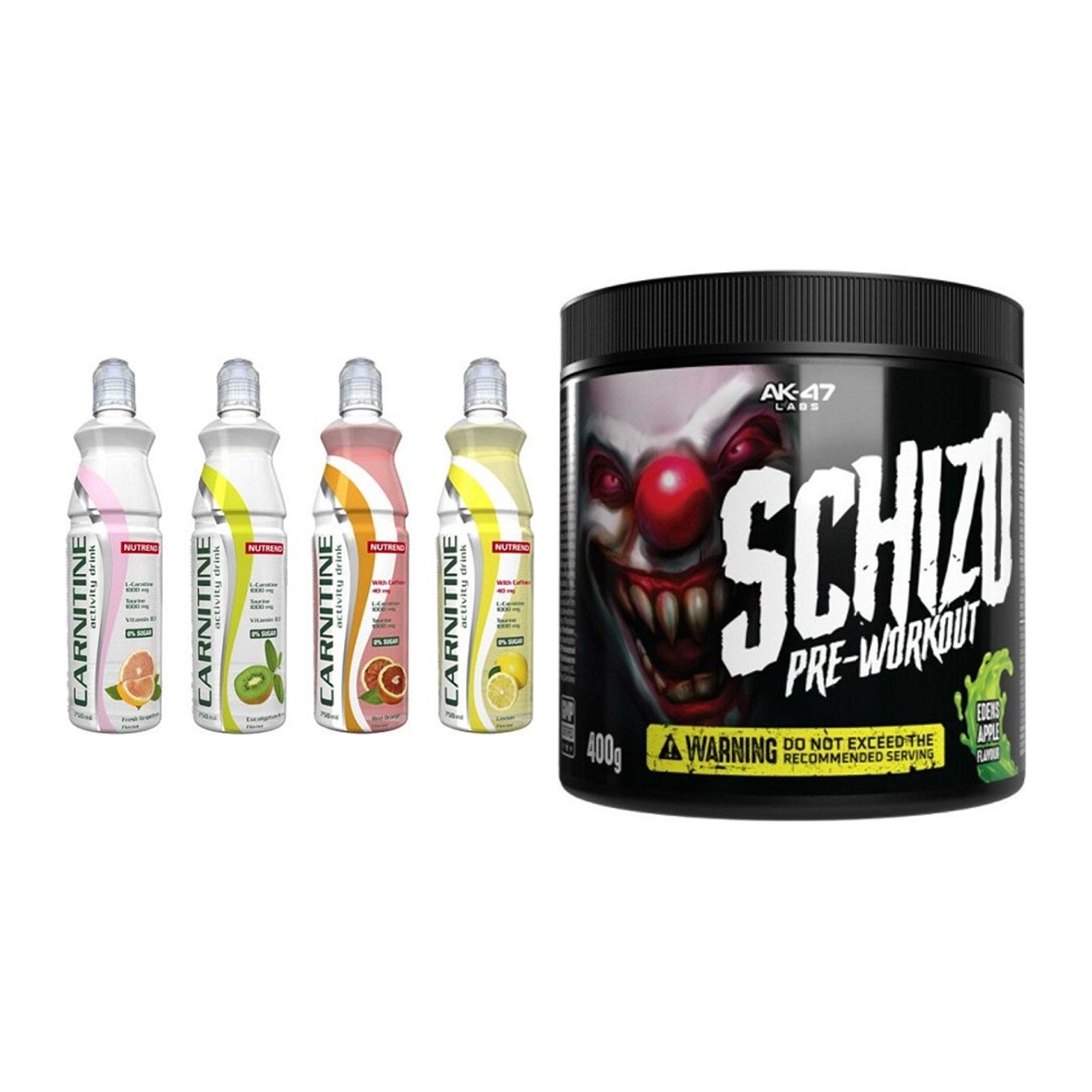 Cardio-Duo: Nutrend Activity + AK47 Labs Schizo – alle enthaltenen Artikel