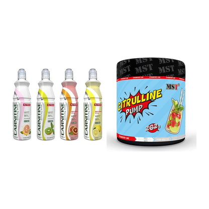 Cardio-Duo: Nutrend Activity L-Carnitine Drink + MST Citrulline Pump – alle enthaltenen Artikel