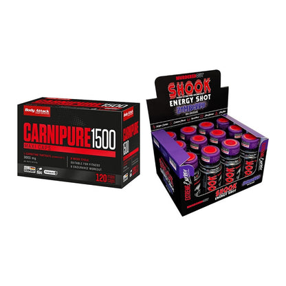 Cardio-Duo: Body Attack Carnipure 1500 + Murdered Out Shook Shot – alle enthaltenen Artikel