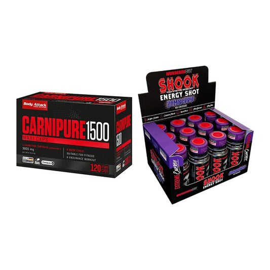 Cardio-Duo: Body Attack Carnipure 1500 + Murdered Out Shook Shot – alle enthaltenen Artikel