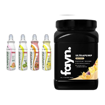 Cardio-Duo: Nutrend Activity L-Carnitine Drink + Fayn. Ultrapump – alle enthaltenen Artikel