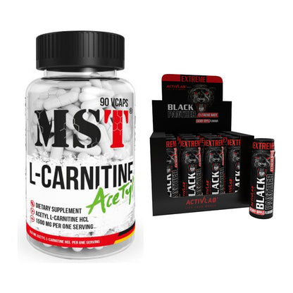 Cardio-Duo: MST L-Carnitine Acetyle + Activlab Black Panther Extreme – alle enthaltenen Artikel