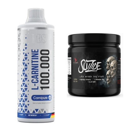 Cardio-Duo: MST L-Carnitine Carnipure + #GYMJUICE SUIZIDE Booster – alle enthaltenen Artikel