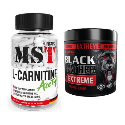 Cardio-Duo: MST L-Carnitine Acetyle + Activlab Black Panther EXTREME – alle enthaltenen Artikel