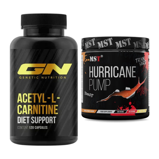 Cardio-Duo: GN Acetyl L-Carnitin + MST Hurricane Pump – alle enthaltenen Artikel