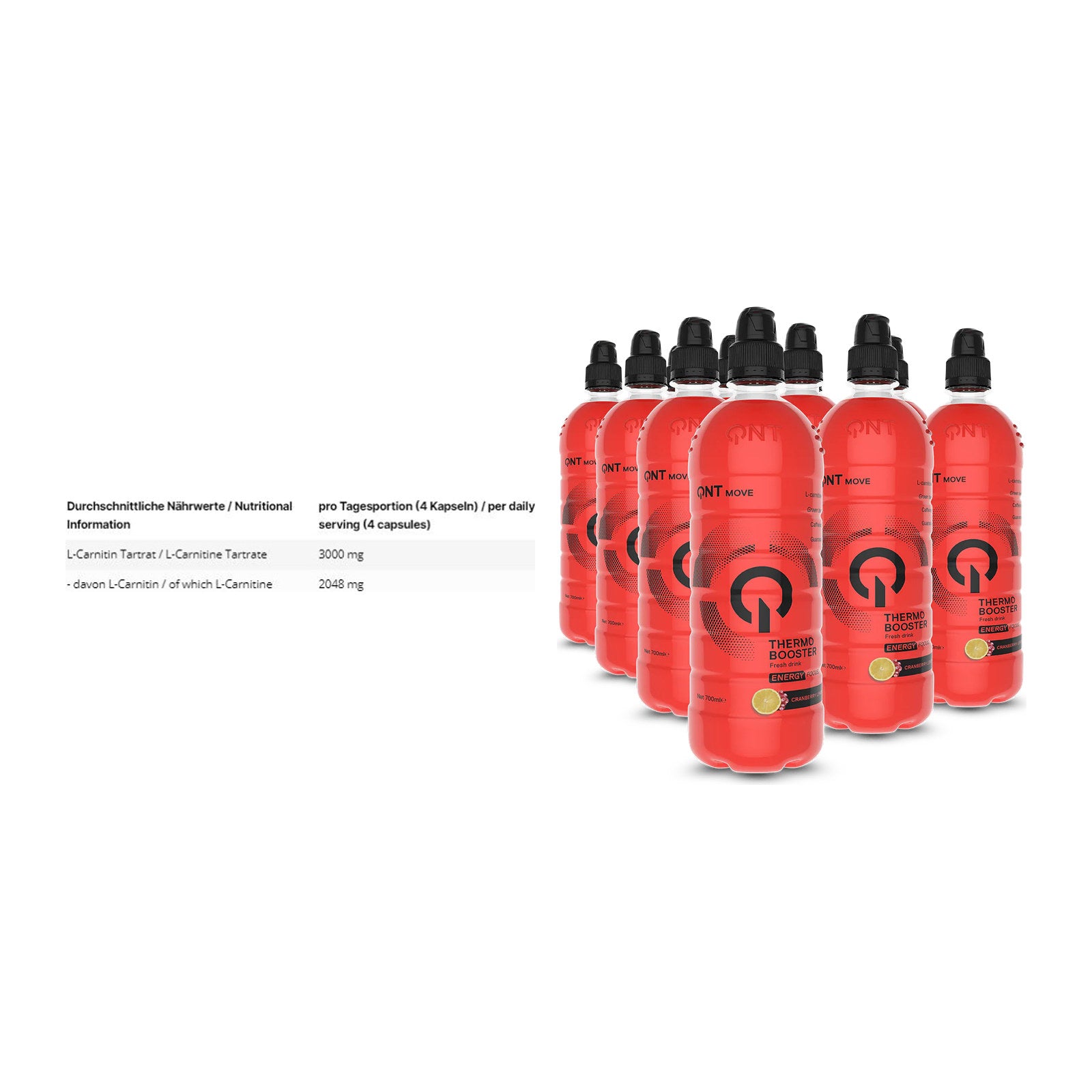 Cardio-Duo: INLEAD L-Carnitine Tartrate + QNT Thermo Booster – alle enthaltenen Artikel