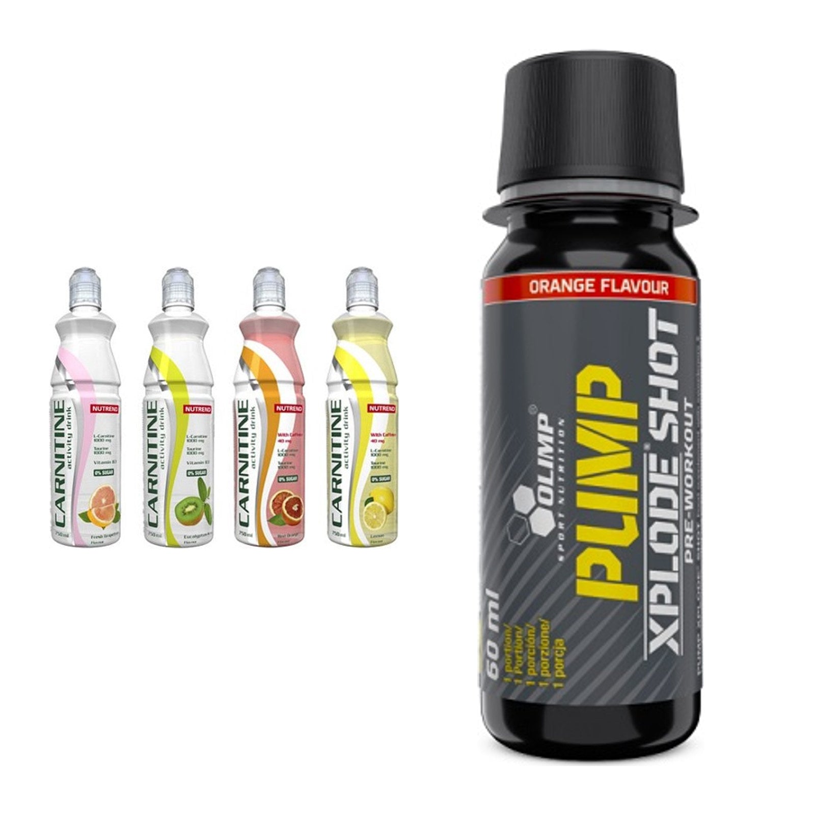 Cardio-Duo: Nutrend Activity + Olimp Pump Xplode Shot – alle enthaltenen Artikel