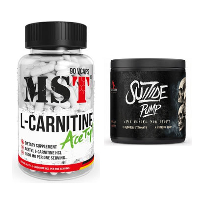 Cardio-Duo: MST L-Carnitine Acetyle + #GYMJUICE SUIZIDE PUMP – alle enthaltenen Artikel