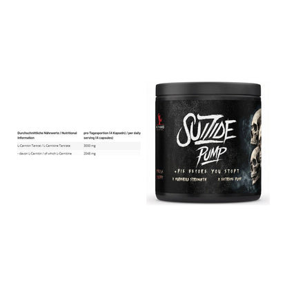 Cardio-Duo: INLEAD L-Carnitine Tartrate + #GYMJUICE SUIZIDE PUMP – alle enthaltenen Artikel