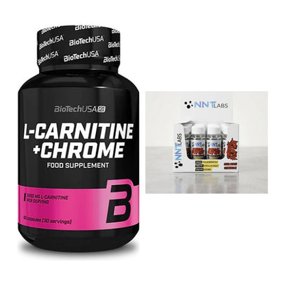 Cardio-Duo: BioTech L-Carnitine + Chrome + NNT Extreme Pump Shot – alle enthaltenen Artikel